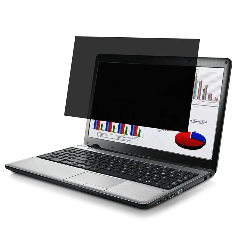 Port Connect 2D Professional privaatsusfilter 15,6 inch (16:9) | Pimestusvastane, kriimustuskindel, sinise valguse ja UV-kaitsega | Eemaldatav liimkinnitus ja libisemiskinnitused | Pööratav matt/läikiv