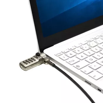 Port Connect Nano Slot turvakaabel kombinatsioonlukuga - 1,8m punutud terasest Kensingtoni lukk