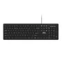 Port Connect Tough Office USB-klaviatuur - must