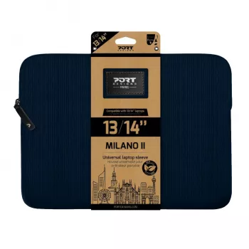 Port Designs Milano II Eco 13/14 universaalne sülearvuti ümbris - mereväesinine