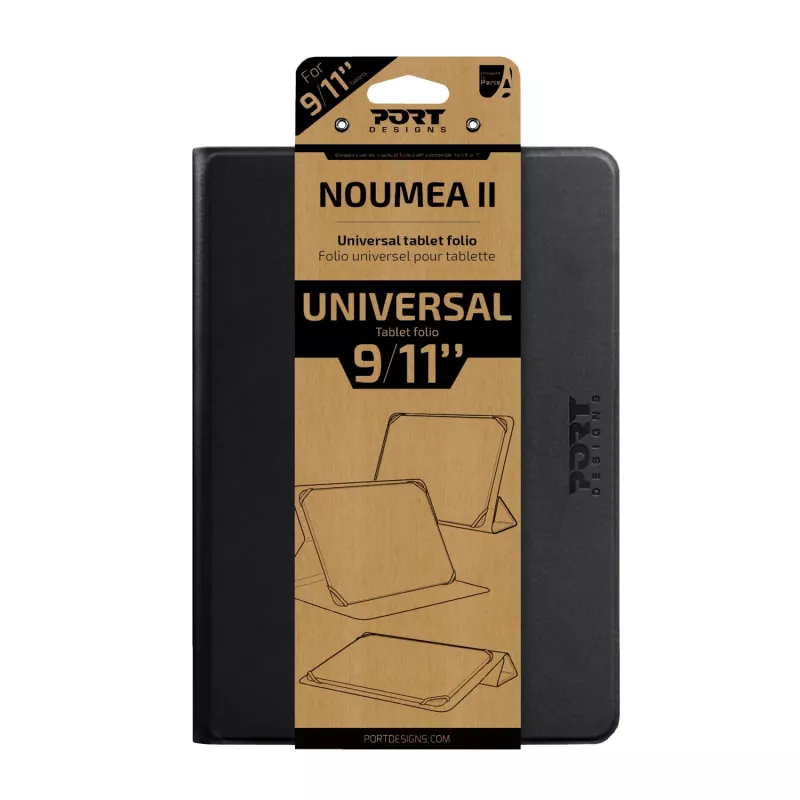 Port Designs Noumea II Universaalne 9/11 tahvelarvuti kaustik – must