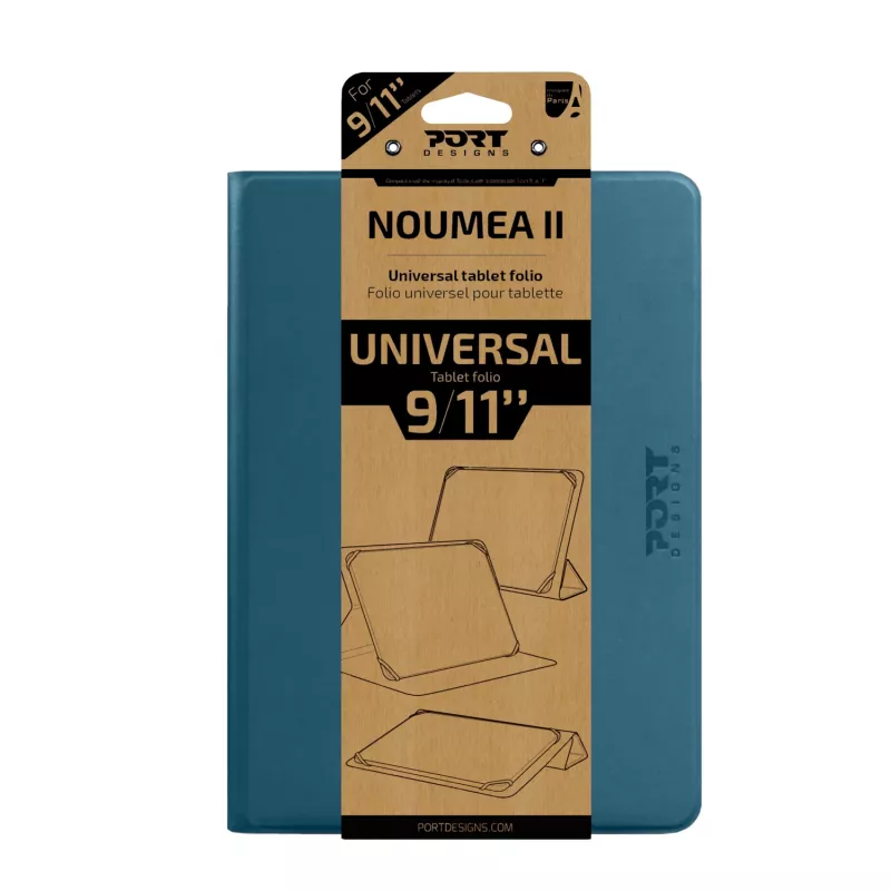 Port Designs Noumea II Universaalne folio tahvelarvuti ümbris 9-11 tollistele tahvelarvutitele - Sinine (201328)