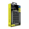 Port Designs numbriline klaviatuur Bluetooth laetav - 22 klahvi, must