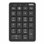 Port Designs numbriline klaviatuur Bluetooth laetav - 22 klahvi, must