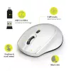 Port Designs Port Connect Silent 1600DPI 3 nupuga juhtmevaba hiir - valge