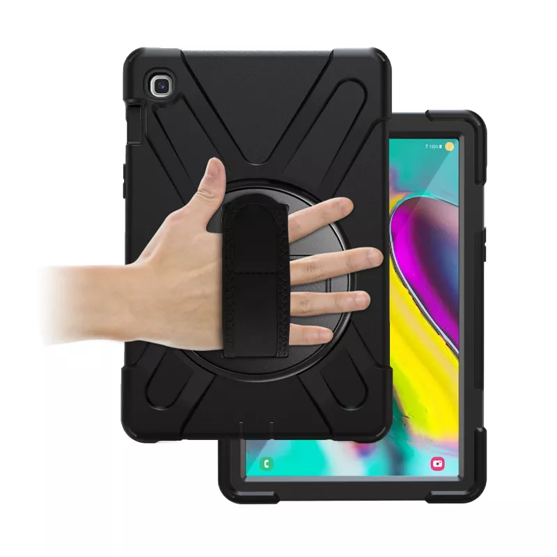 Port Designs Pro Shock 360 vastupidav kaitsev ja pöörlev ümbris Samsung Galaxy Tab A9+ jaoks - must