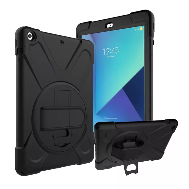 Port Designs Pro Shock 360 vastupidav kaitsev ja pöörlev ümbris Samsung Galaxy Tab A9+ jaoks - must