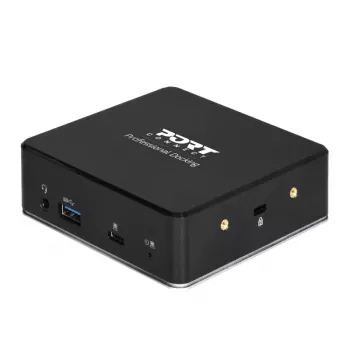 PORT USB-C 11-in-1 Multiport Hub Docking Station - 2x HDMI 4K, 3x USB-A, USB-C PD 100W, RJ45 Gigabit Ethernet, Audio Jack - Must