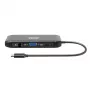 PORT USB-C Docking Station 11-in-1 Hub 4K HDMI, VGA, Gigabit Ethernet, 100W PD, USB 3.1, SD/MicroSD, Audio - Must