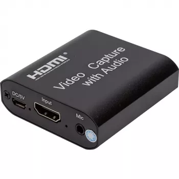 POWER PLANT HDMI videohõivekaart, 4K 30Hz, USB 3.0, heliväljundiga