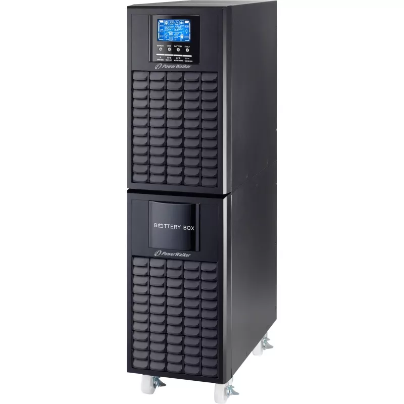 PowerWalker On-Line 10000VA UPS CG - Torni topoloogiaga kahekordse muundamise UPS, 10kVA/10kW, välised akud, kõvajuhtmega ühendus