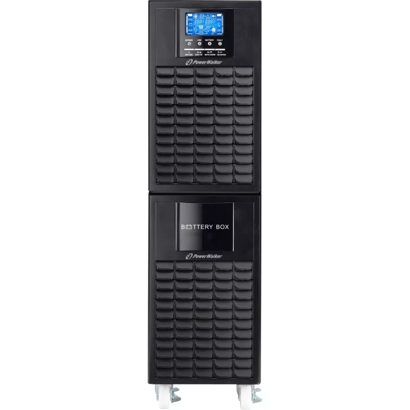 PowerWalker On-Line 10000VA UPS CG - Torni topoloogiaga kahekordse muundamise UPS, 10kVA/10kW, välised akud, kõvajuhtmega ühendus