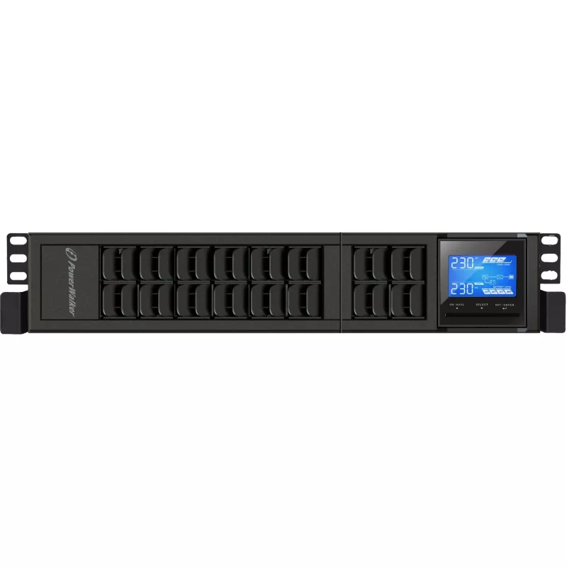 PowerWalker VFI 2000 CRS Katkematu toiteallikas (UPS) Double-Conversion (Online), 2 kVA / 1600 W, 4 AC-pistikupesa, Tower