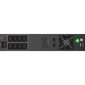 PowerWalker VI 3000 RLE UK line-interactive UPS, 3000 VA/1800 W, riiulipaigaldus 2U, 8x IEC C13 + 1x IEC C19, USB/RS-232, AVR, LCD