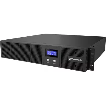 PowerWalker VI 3000 RLE UK line-interactive UPS, 3000 VA/1800 W, riiulipaigaldus 2U, 8x IEC C13 + 1x IEC C19, USB/RS-232, AVR, LCD