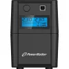 PowerWalker VI 650 SHL IEC line-interactive UPS – 650 VA / 360 W, torn, 2x IEC C13