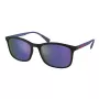 PRADA Linea Rossa meeste päikeseprillid PS01TS-16G05U matt must raam, hall peegelhõbe läätsed 55/19/140 mm