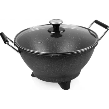 Princess 162389 elektriline wok 7L must die-cast alumiinium 1400W 250°C 01.162389.01.001