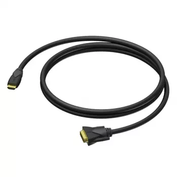 PROCAB CLV160/3 HDMI-DVI-D ühe lüliga kaabel 3m must