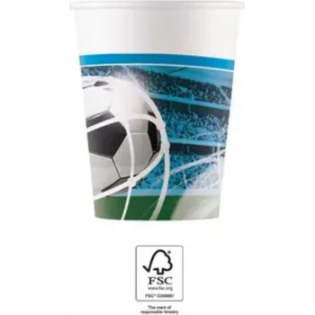 Procos jalgpalli peo paberkruusid 200 ml, 8-pakk (93746)