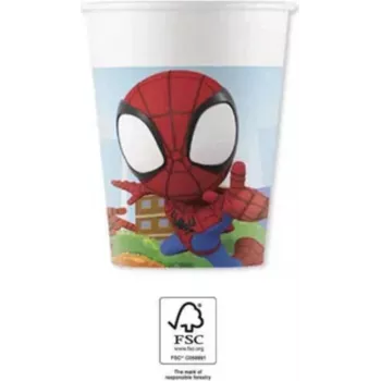 Procos Marvel Spider-Man paberkruusid 200ml 8-pakk peokruusid 94877
