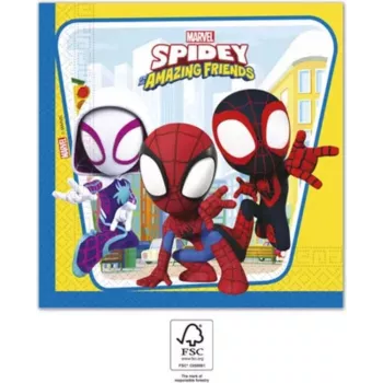 PROCOS Marvel Spiderman 2-kihilised pabersalvrätid 20-pakk (94878)