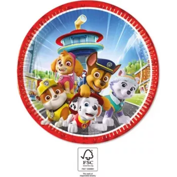 Procos Paw Patrol pabertaldrikud 8-pakk, 23 cm, mitmevärvilised 95597