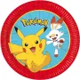 Procos Pokemon pabertaldrikud 8-pakk 23cm ühekordsed peoteldrikud 98391