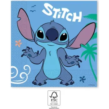 Procos Stitch & Angel 2-kihilised pabersalvrätid 20 pakis 33x33cm (96796)