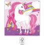 Procos Unicorn Rainbow kahekihilised pabersalvrätid 20-pakend (93760)