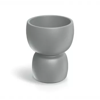 PROSPERPLAST DUALA Ümmargune Lillepott 40 cm Antratsiit Polüpropüleen Plast TDR40-106GR
