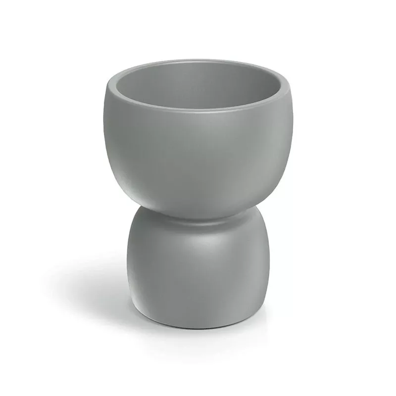 PROSPERPLAST DUALA Ümmargune Lillepott 40 cm Antratsiit Polüpropüleen Plast TDR40-106GR