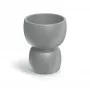 PROSPERPLAST DUALA Ümmargune Lillepott 40 cm Antratsiit Polüpropüleen Plast TDR40-106GR
