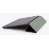 Kaitsev ümbris iPad Air 13 (2024/2025) jaoks - söemust veegan-nahast kaanega ümbris koos alusega, magnetkinnitusega, Apple Pencil toe ja sõjaväelise tasemega kukkumiskaitsega