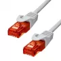 PROXTEND CAT6 U/UTP CU LSZH Etherneti paigalduskaabel, 305 m, valge, 23 AWG, täisvask, 250 MHz, 1 Gbps, siseruumides, rull