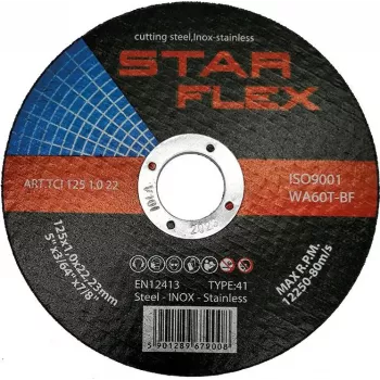 PSG Star Flex T41-125-1.0 WA60T-BF-INOX lõikeketas 125 x 1,0 mm roostevabale terasele