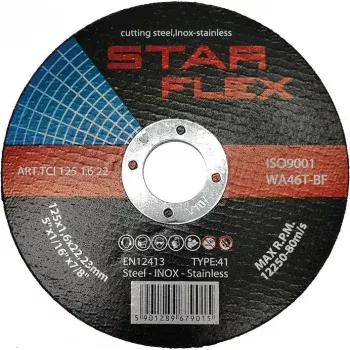 PSG Star Flex T41-125-1.6 WA46T-BF-INOX lõikeketas roostevabale terasele 125 mm x 1.6 mm x 22.23 mm