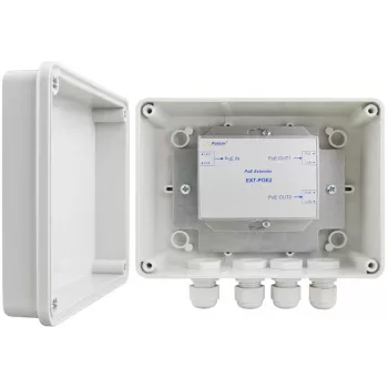 Pulsar EXT-POE2H PoE Extender hermeetilises korpuses 2 IP-kaamera jaoks