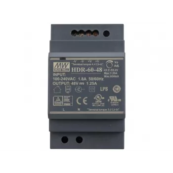 PULSAR MEAN WELL DIN Rail Switching Power Supply HDR-60-48 48V/60W/1.25A