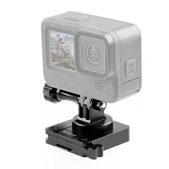 PULUZ Kiivrikinnitus spordikaameratele (DJI, GoPro, Insta360) - Must