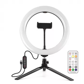 PULUZ LED Ring Light 26cm koos 8,3 cm statiiviga USB