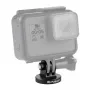 PULUZ PU145B CNC alumiiniumisulamist action-kaamera kinnitusadapter 1/4 tolli statiivikeermega, must