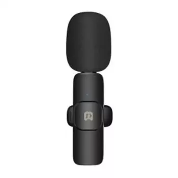 PULUZ PU3082B juhtmevaba lavalier-mikrofon USB-C vastuvõtjaga, 2,4 GHz, ringsuunaline, 20 m ulatus, nutitelefonidele ja tahvelarvutitele