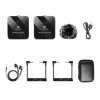 PULUZ PU3153B traadita riivmikrofon 1 TX + 1 RX, 2.4GHz, USB-C, omnidirektsionaalne kondensaatormikrofon, mürasummutus, plug-and-play Androidile ja PC-le