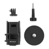 PULUZ PU724B Magnetiline kaitseümbris DJI Osmo Pocket 3 jaoks - must silikoonkate objektiivikaitsega