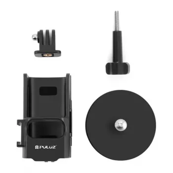 PULUZ PU724B Magnetiline kaitseümbris DJI Osmo Pocket 3 jaoks - must silikoonkate objektiivikaitsega