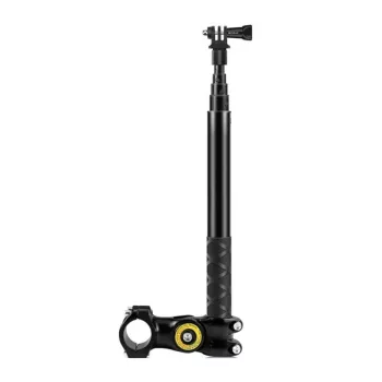 PULUZ PU817 Lenkstange-Halterung für Fahrräder und Motorräder | 1/4-Zoll-Schraube, 360°-Kugelkopf, 20-32-mm-Klemme, für Action-Kameras und Stative, Schwarz