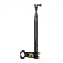 PULUZ PU817 Lenkstange-Halterung für Fahrräder und Motorräder | 1/4-Zoll-Schraube, 360°-Kugelkopf, 20-32-mm-Klemme, für Action-Kameras und Stative, Schwarz