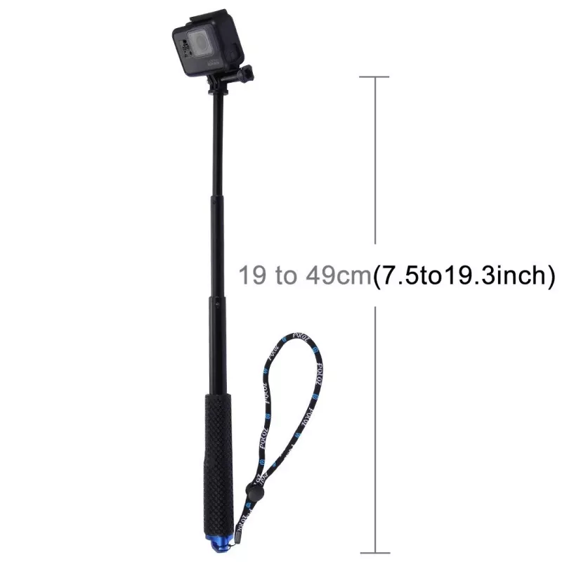 PULUZ Selfie Stick spordikaameratele (DJI, GoPro, Insta360) - must