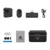 PULUZ SmartLink WS300 2,4 GHz kahe juhtmevaba lavalier-mikrofoni süsteem müravähendusega, 100 m ulatus, USB-C laadimine
